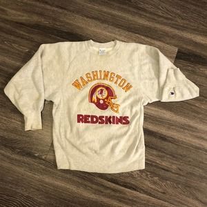 VTG Champion Reverse Weave Redskins Sweater Sz M